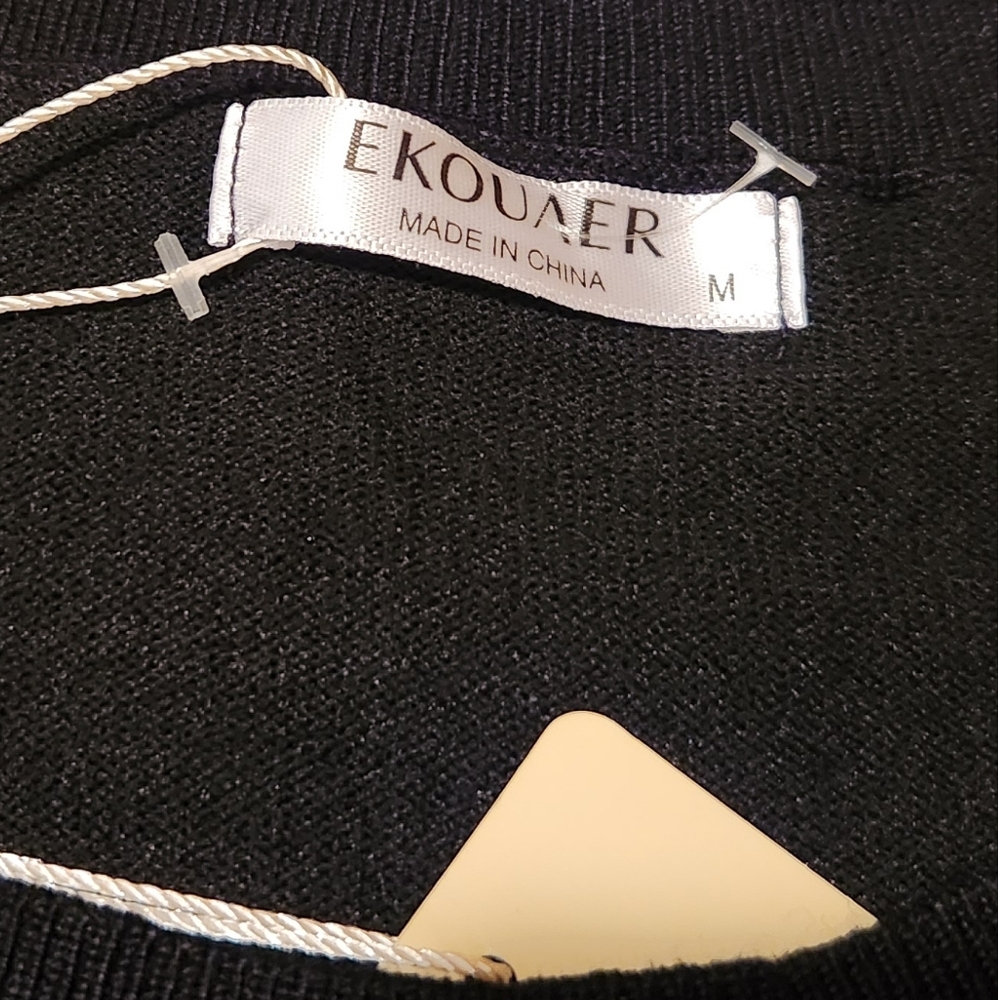 Women’s Medium Ekouaer Short Sleeve Sweater Wide Leg Pants Lounge Set - Picture 6 of 9